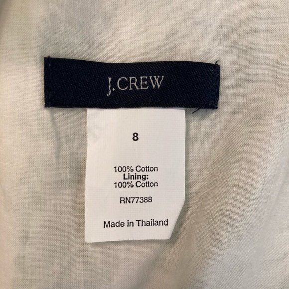 J. Crew green cotton floral mini wrap skirt size 8 - Picture 4 of 5